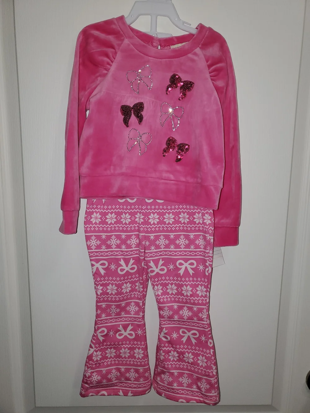 bTween Pink Girls Pant Set 18m